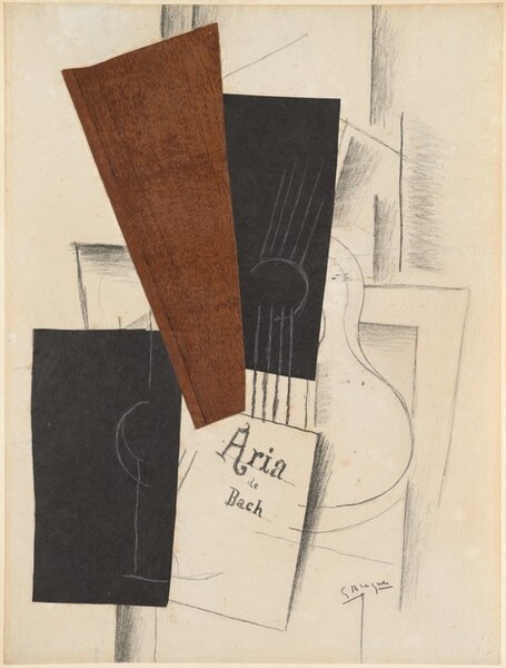 Cubismo sintetico Braque papier collé