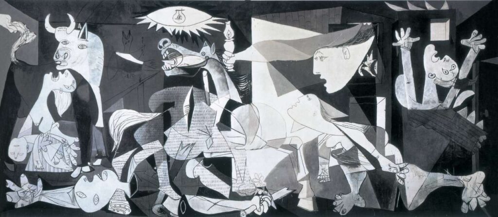 Avanguardie Costituzione articolo 11 guerra Guernica Picasso