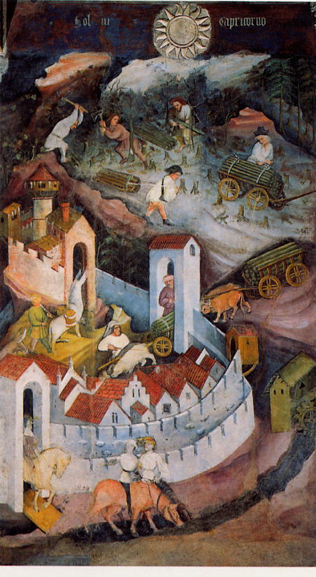 ciclo dei mesi agricoltura Trento Medioevo